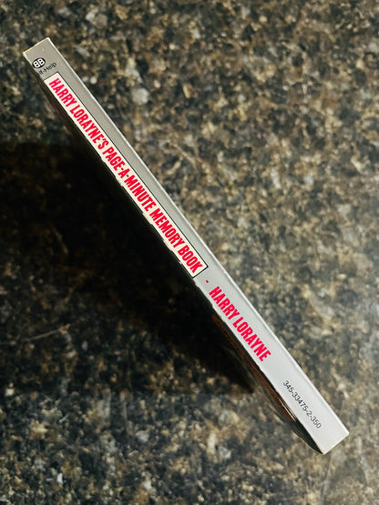 Harry Lorayne's Page-A-Minute Memory Book