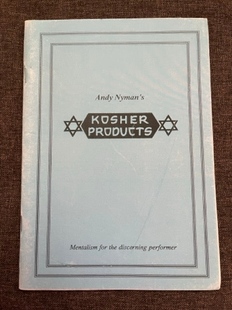 Kosher Products - Andy Nyman