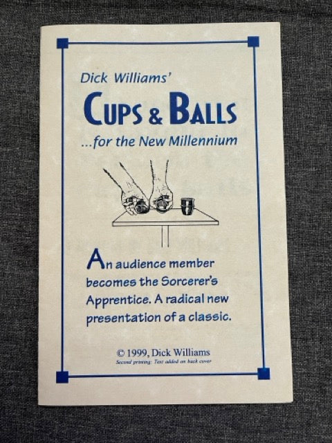 Dick Williams' Cups & Balls for the New Millennium