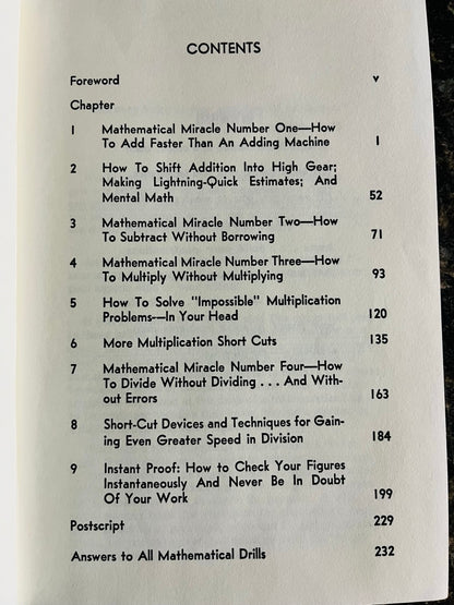 Miracle Math - Harry Lorayne