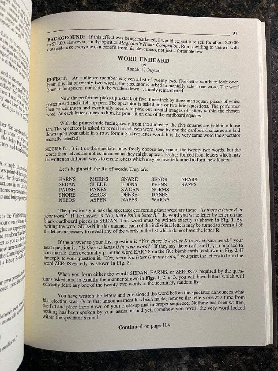 Magician's Home Companion #3 - Jim Klein