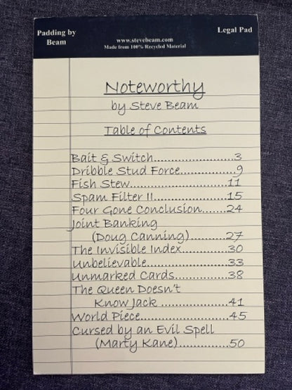 Noteworthy - Steve Beam