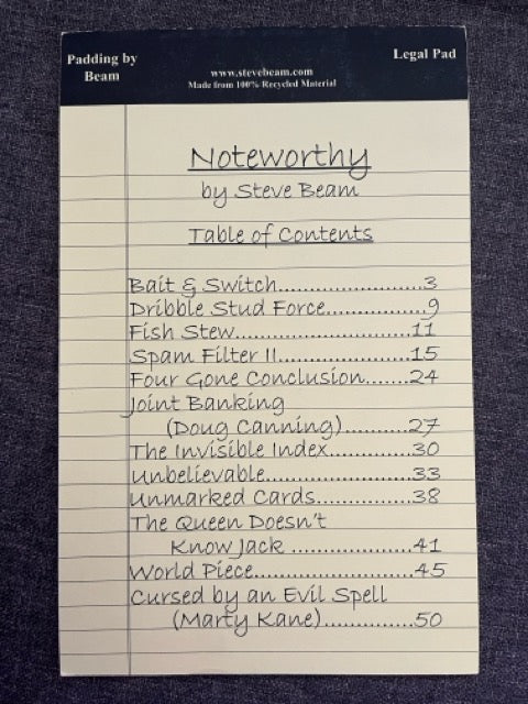 Noteworthy - Steve Beam