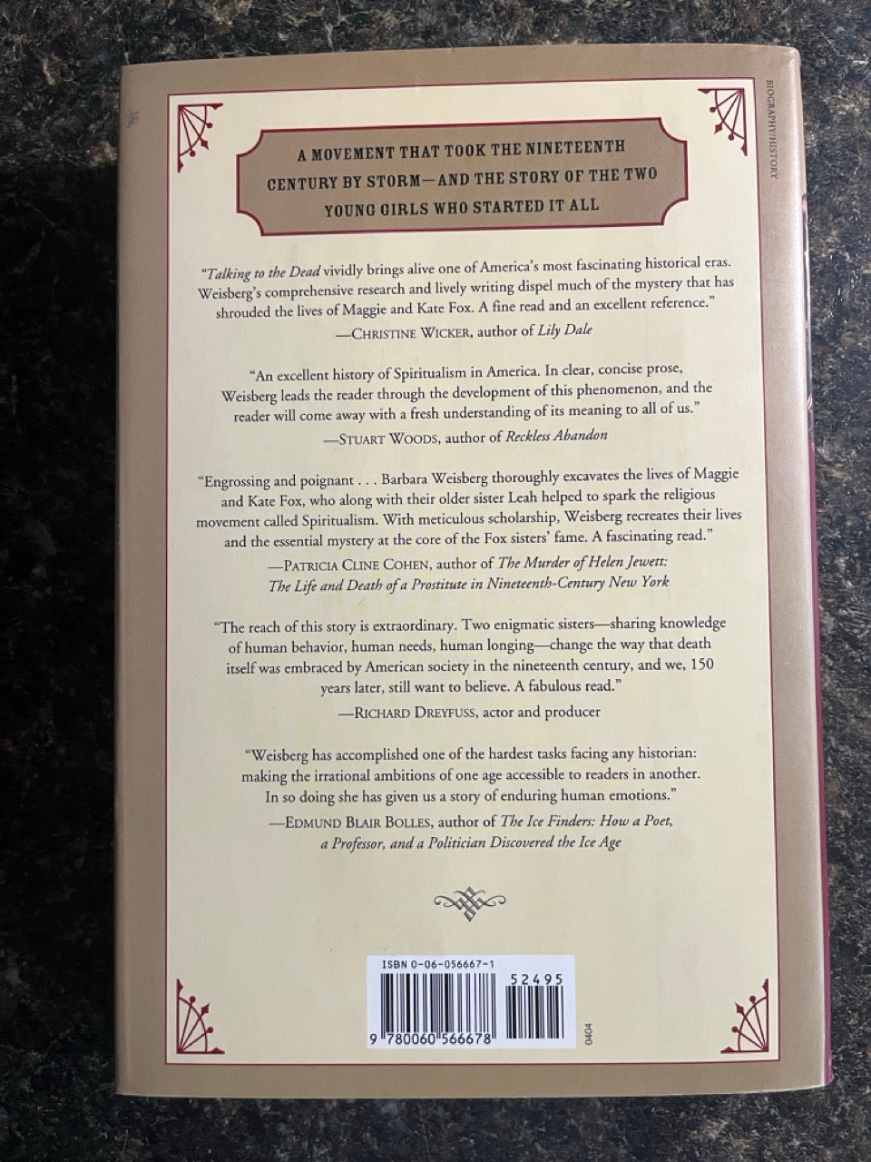 Talking To The Dead: Kate & Maggie Fox and The Rise of Spiritualism - Barbara Weisberg