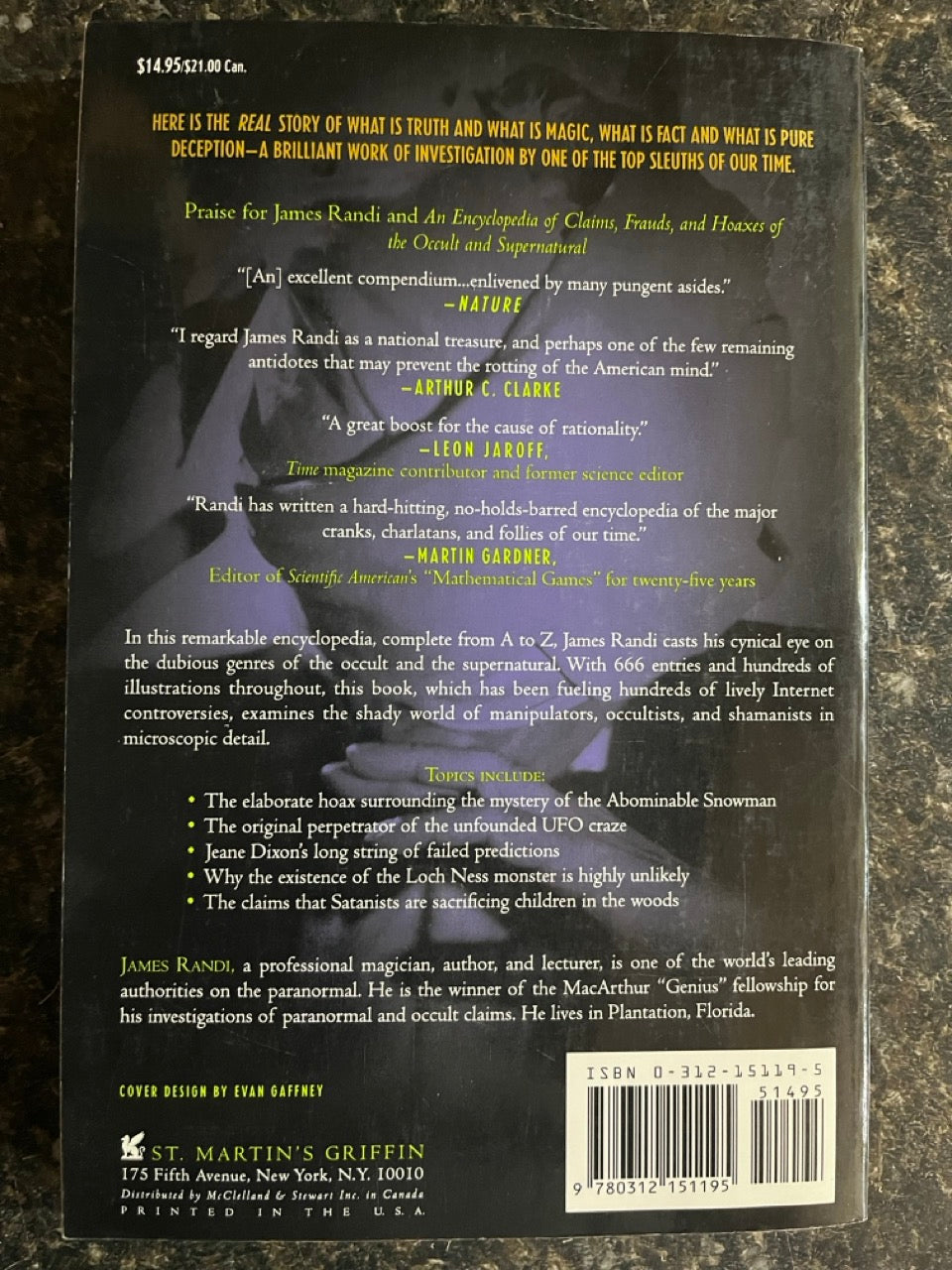 An Encyclopedia of Claims, Frauds, and Hoaxes of the Occult and Supernatural - James Randi