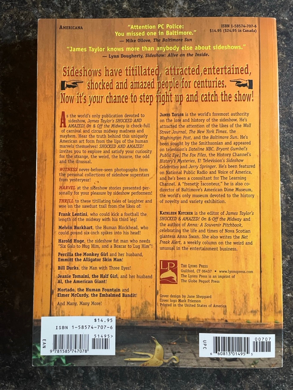 Shocked and Amazed! On & Off The Midway - James Taylor & Kathleen Kotcher