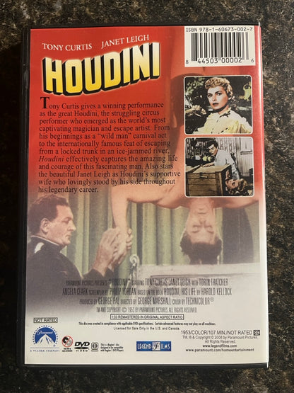 Houdini - DVD - Tony Curtis & Janet Leigh