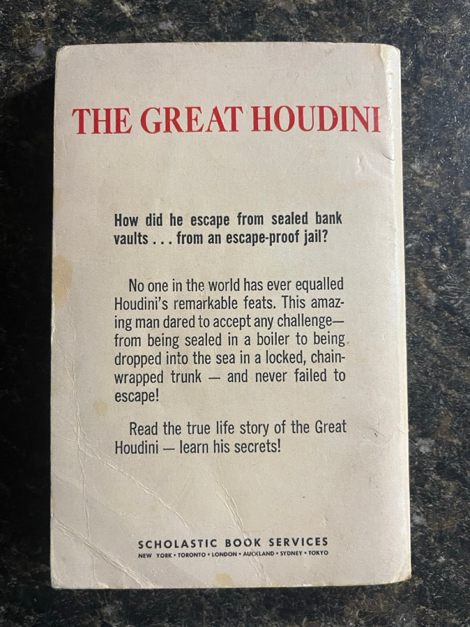 The Great Houdini - Beryl Williams & Samuel Epstein