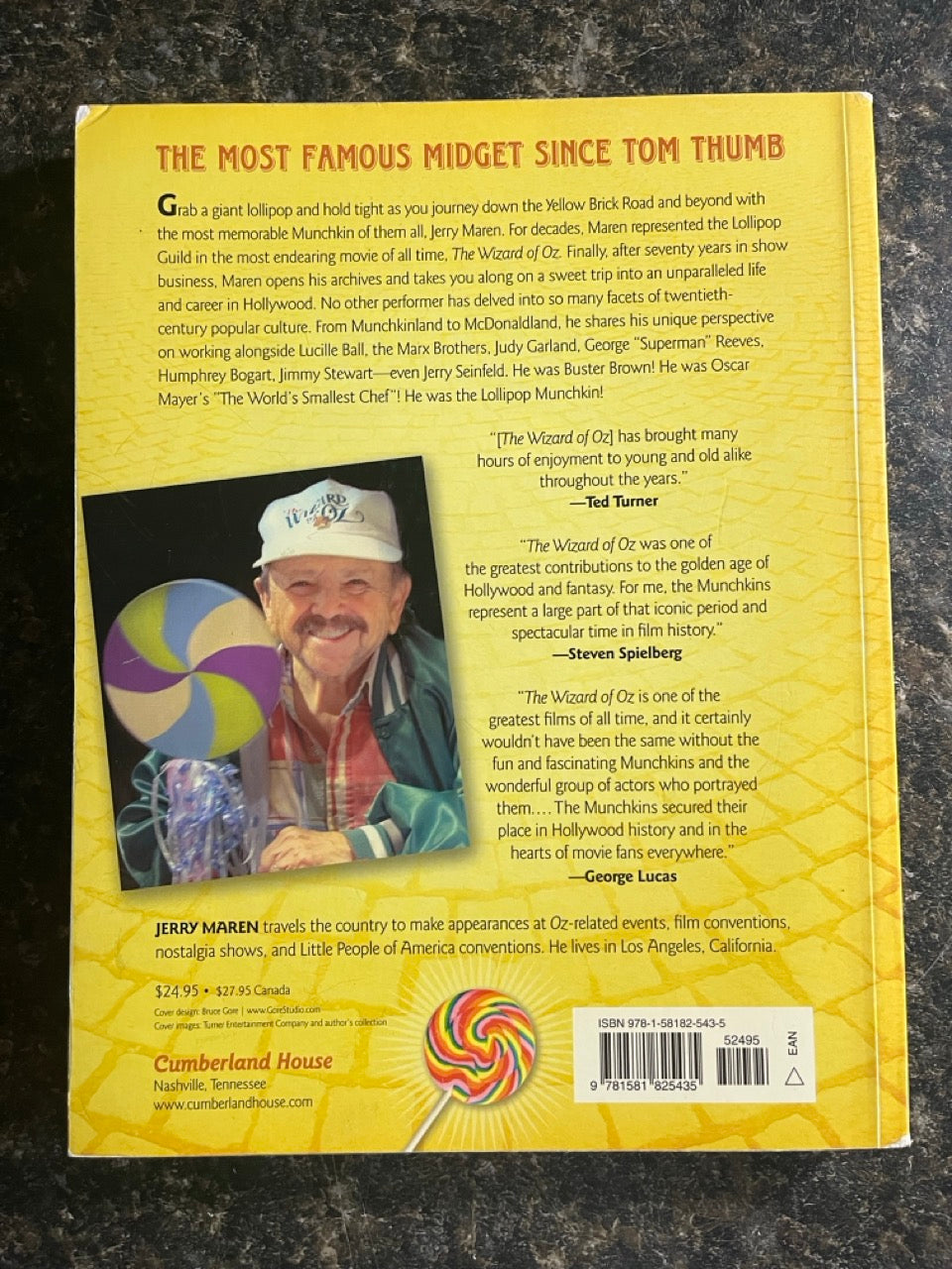 Short & Sweet: The Life & Times of the Lollipop Munchkin - Jerry Maren - SIGNED