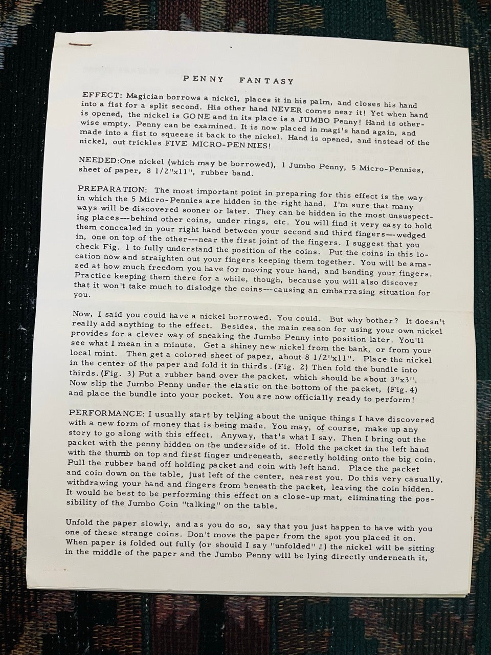 Penny Fantasy  - Steve Dacri