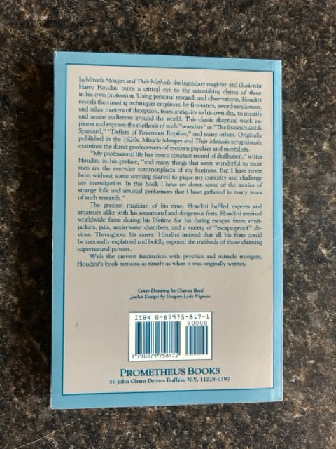 Miracle Mongers And Their Methods - Harry Houdini