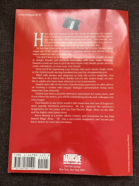 Paul Daniels Adult Magic - Paul Daniels & Barry Murray (Softcover)