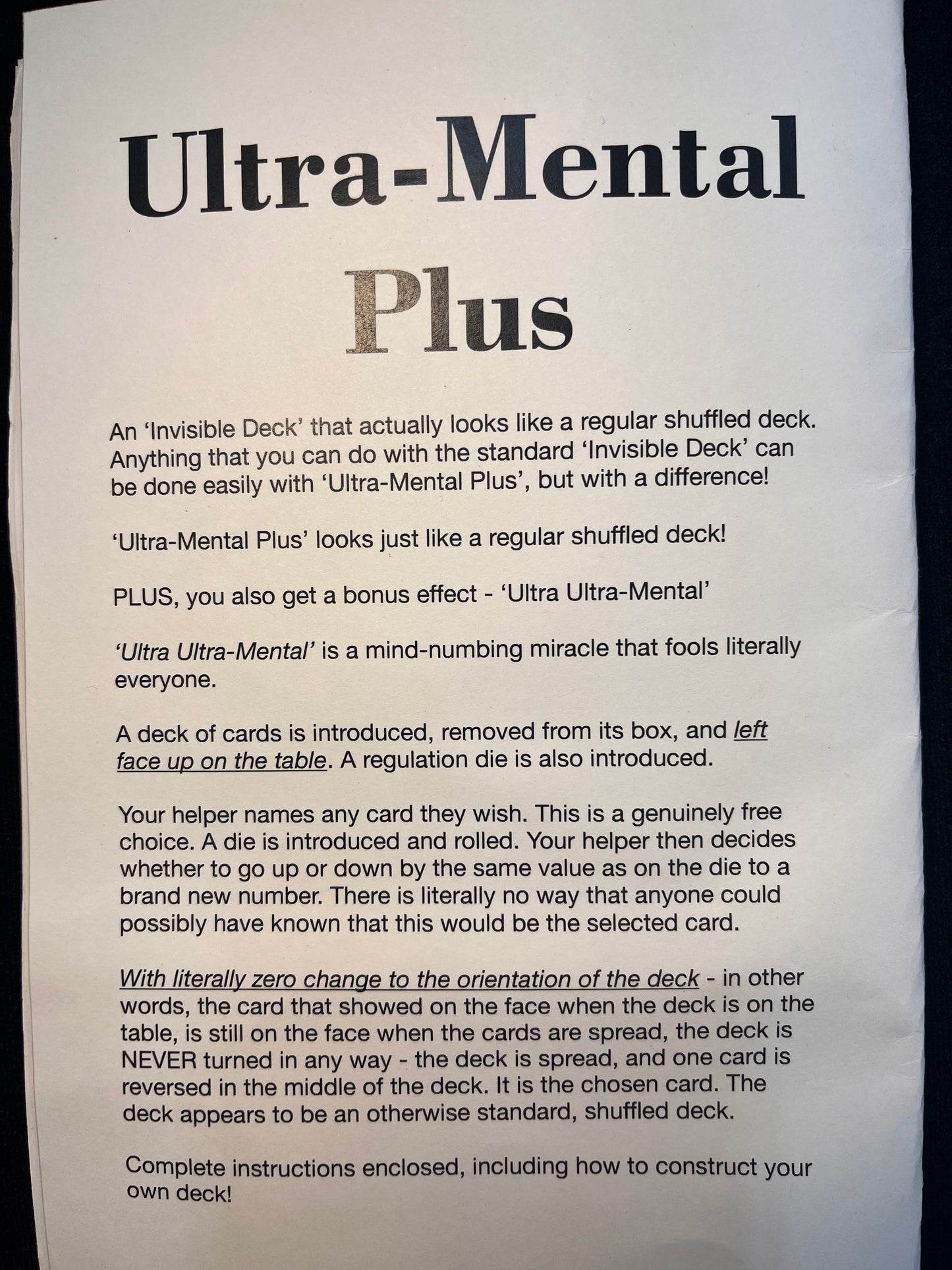 Ultra-Mental Plus - Mark Strivings (SM3)