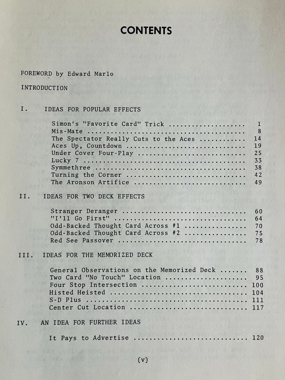 The Card Ideas of Simon Aronson - Simon Aronson