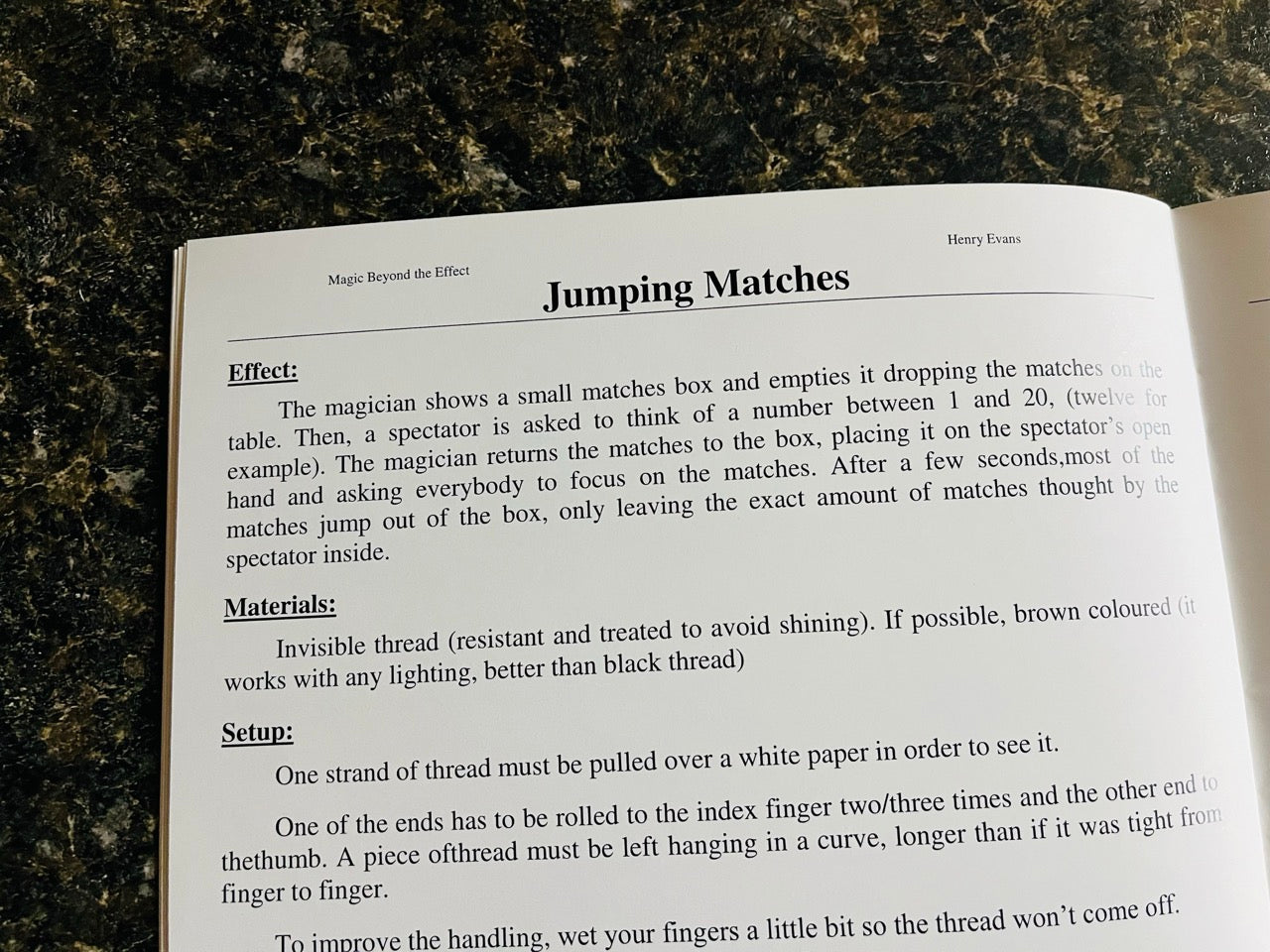 Magic Beyond The Effect - Henry Evans