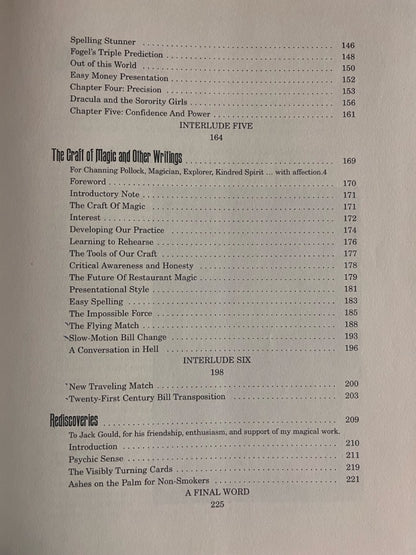 Mastering the Art of Magic - Eugene Burger (1st edition) - SIGNED