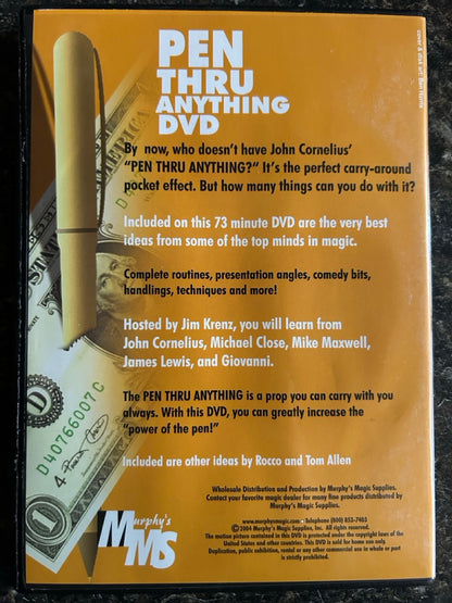 Pen Thru Anything DVD - Jim Krenz & Friends