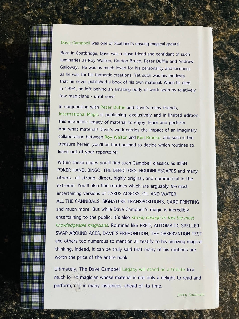 The Dave Campbell Legacy - Peter Duffie