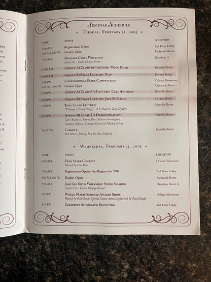 3 Convention/Advertising Programs - Various