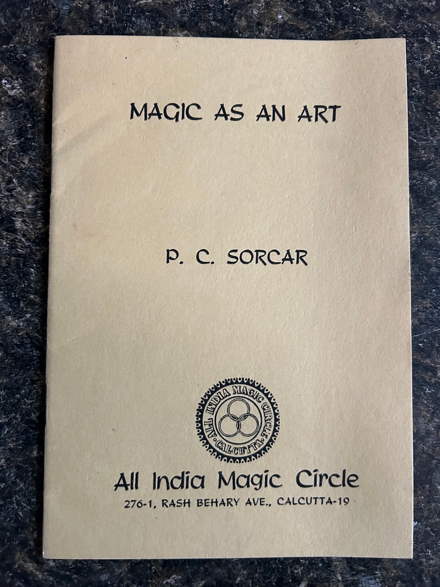 Magic As An Art - P.C. Sorcar