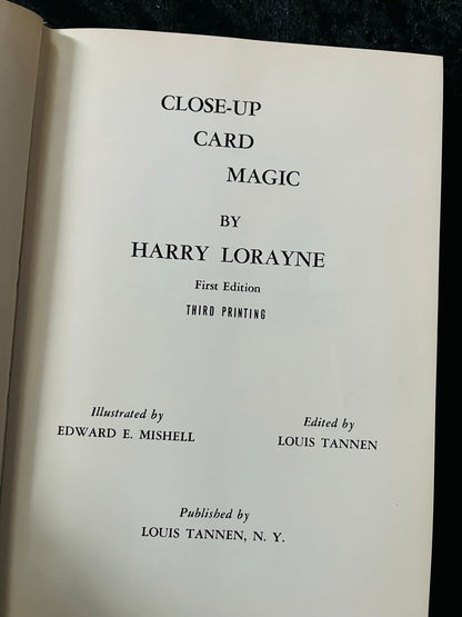 Close-Up Card Magic - First Edition/3rd Printing - Harry Lorayne