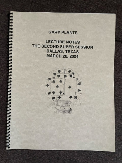Gary Plants Lecture Notes (2004)