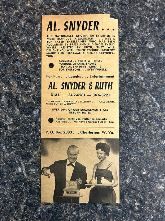 Al Snyder & Ruth Promotional Piece