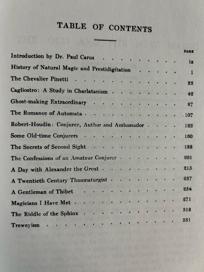 The Old and the New Magic - Paul Carus & Henry Ridgely Evans