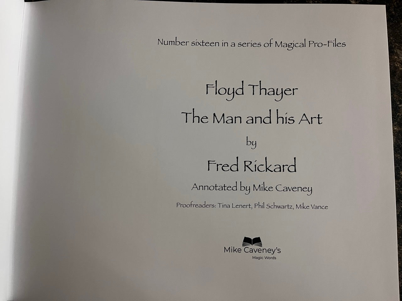 Floyd Thayer: The Man and His Art - Fred Rickard