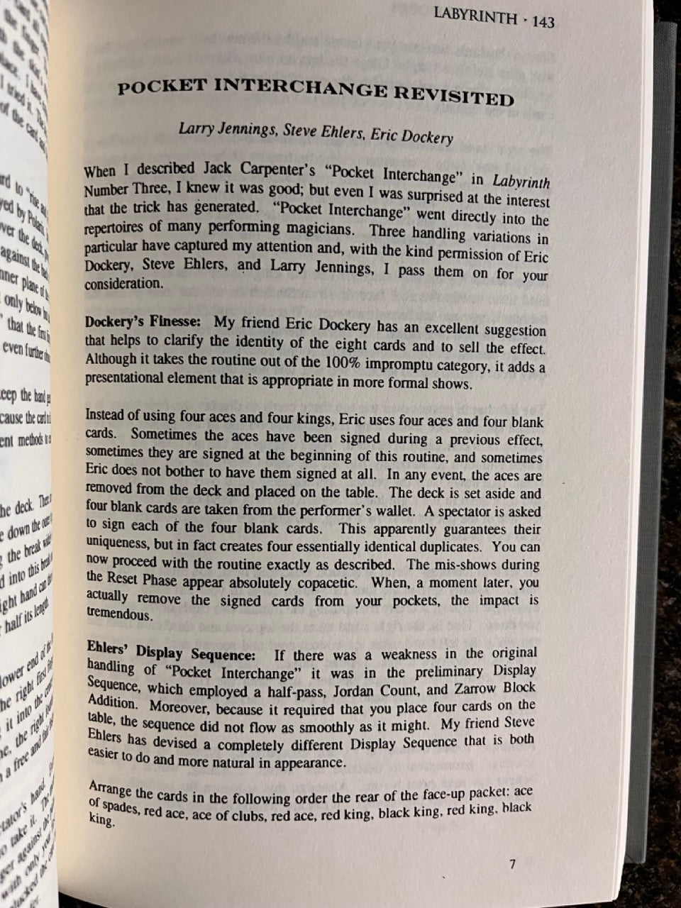Labyrinth: A Journal of Close-Up Magic (Standard Edition)- Stephen Hobbs