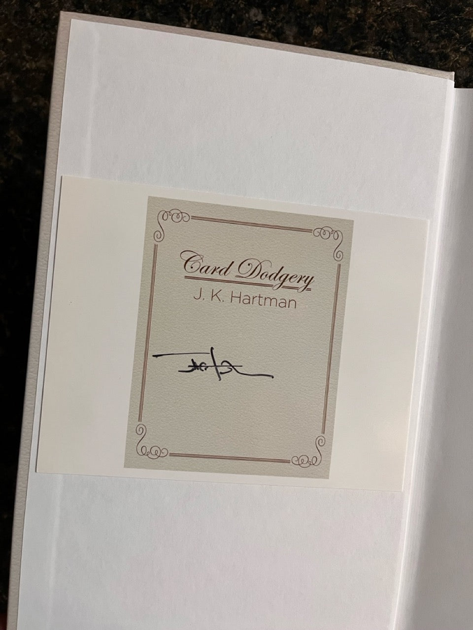 Card Dodgery - J.K. Hartman - SIGNED