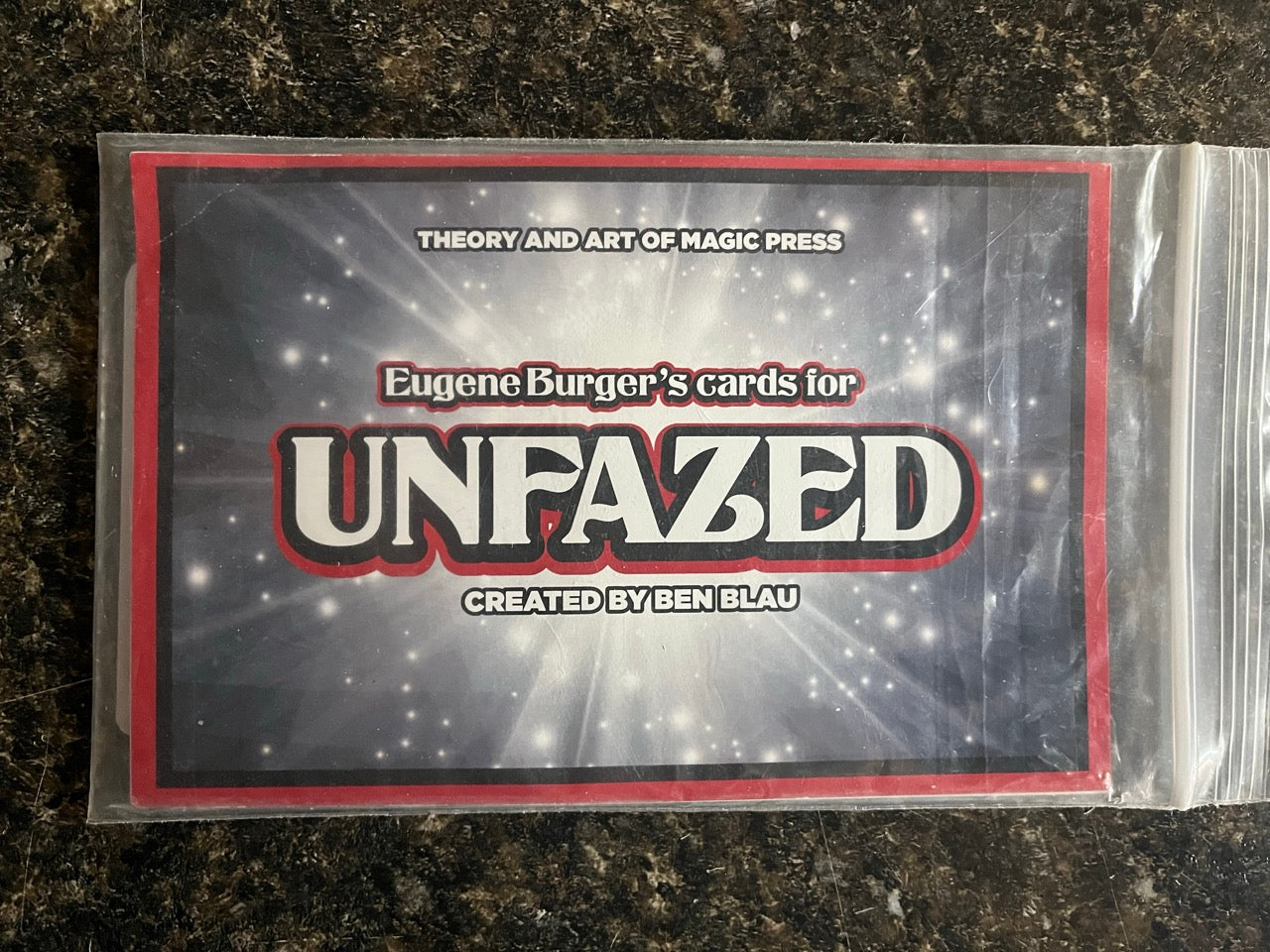 Eugene Burger's cards for UNFAZED (created by Ben Blau) (SM5)