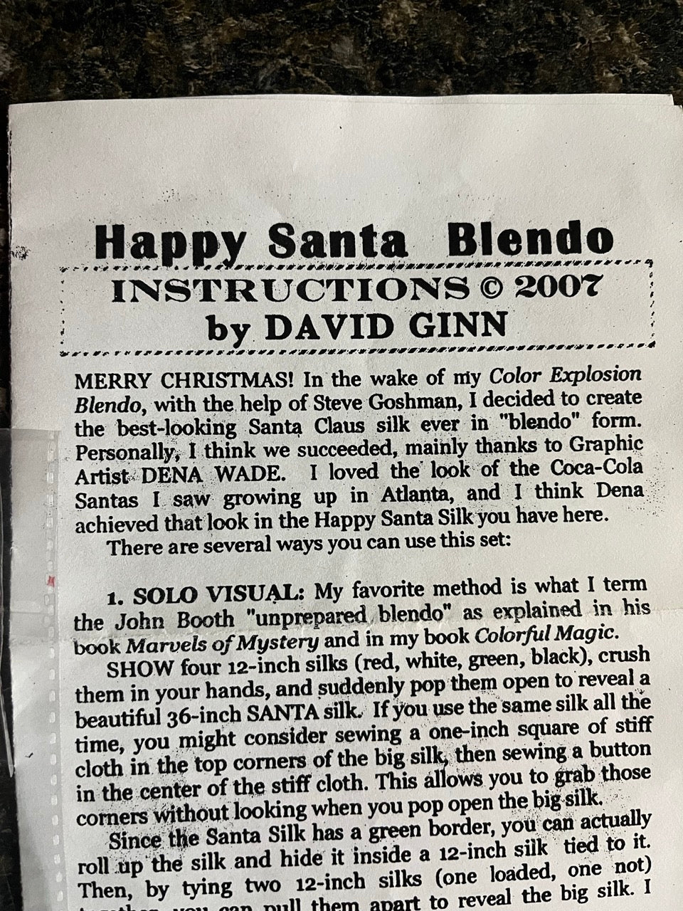 Happy Santa Blendo Set - David Ginn (SM5)