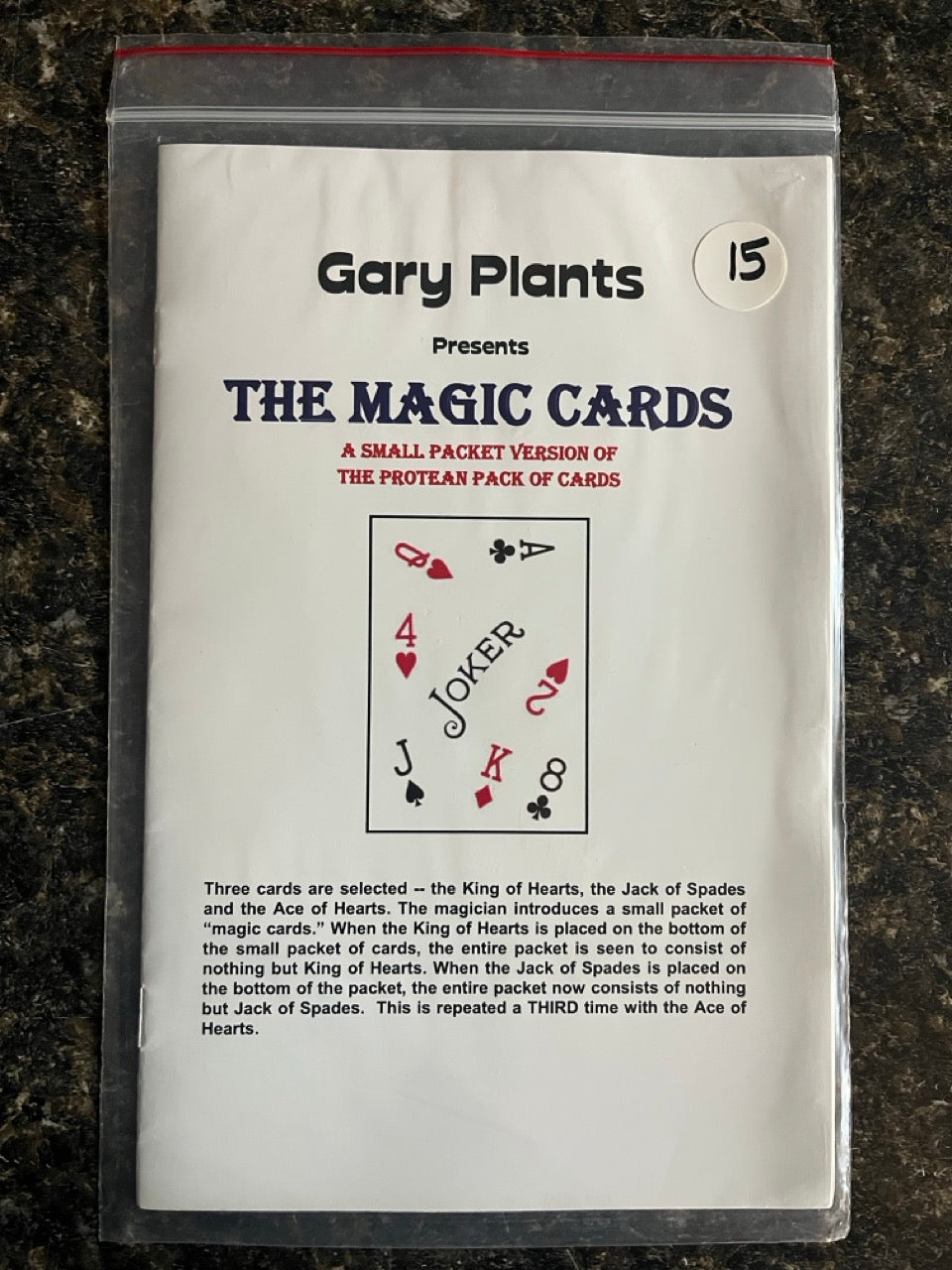 Gary Plants presents The Magic Cards