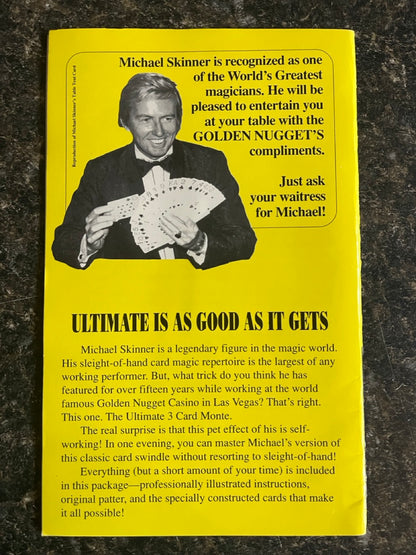 Michael Skinner's Ultimate 3 Card Monte (Instructions only)