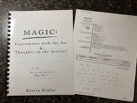 2 Kostya Kimlat Manuscripts - Kostya Kimlat - SIGNED