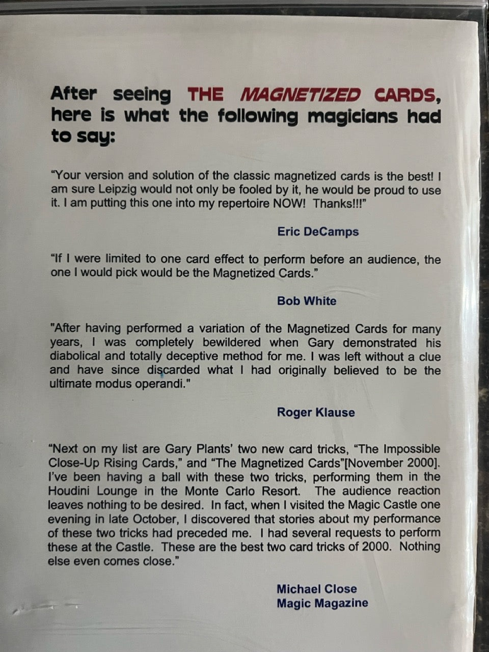 Gary Plants presents The Magnetized Cards