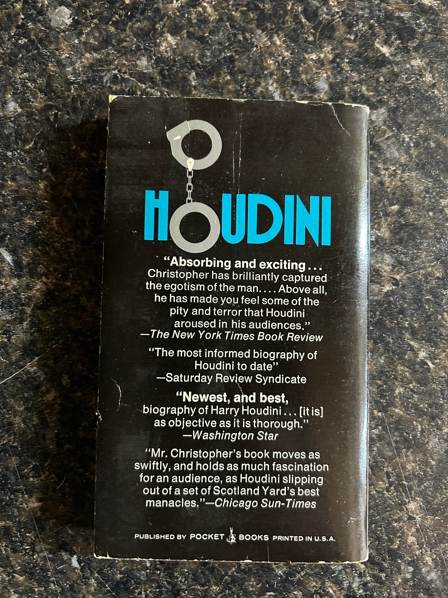 Houdini: The Untold Story - Milbourne Christopher