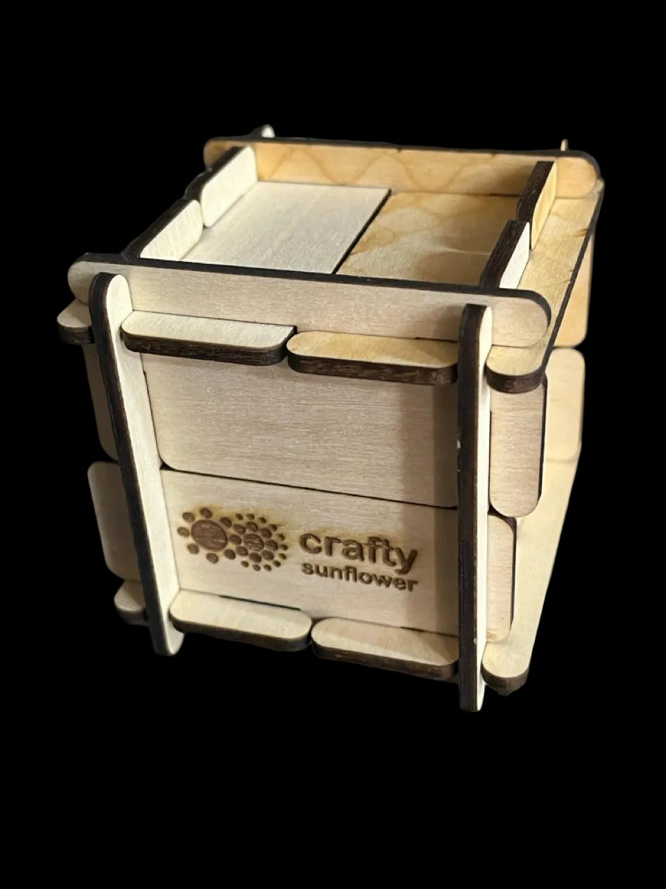Plank Box - 3D Wooden Puzzle - Crafty Sunflower (SM5)