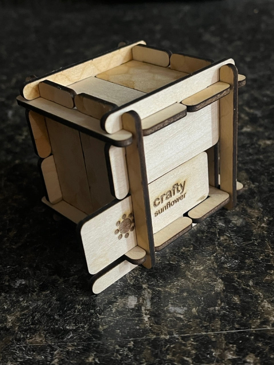 Plank Box - 3D Wooden Puzzle - Crafty Sunflower (SM5)