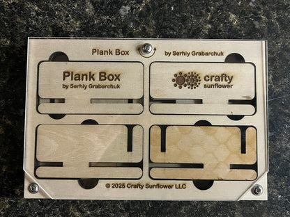 Plank Box - 3D Wooden Puzzle - Crafty Sunflower (SM5)