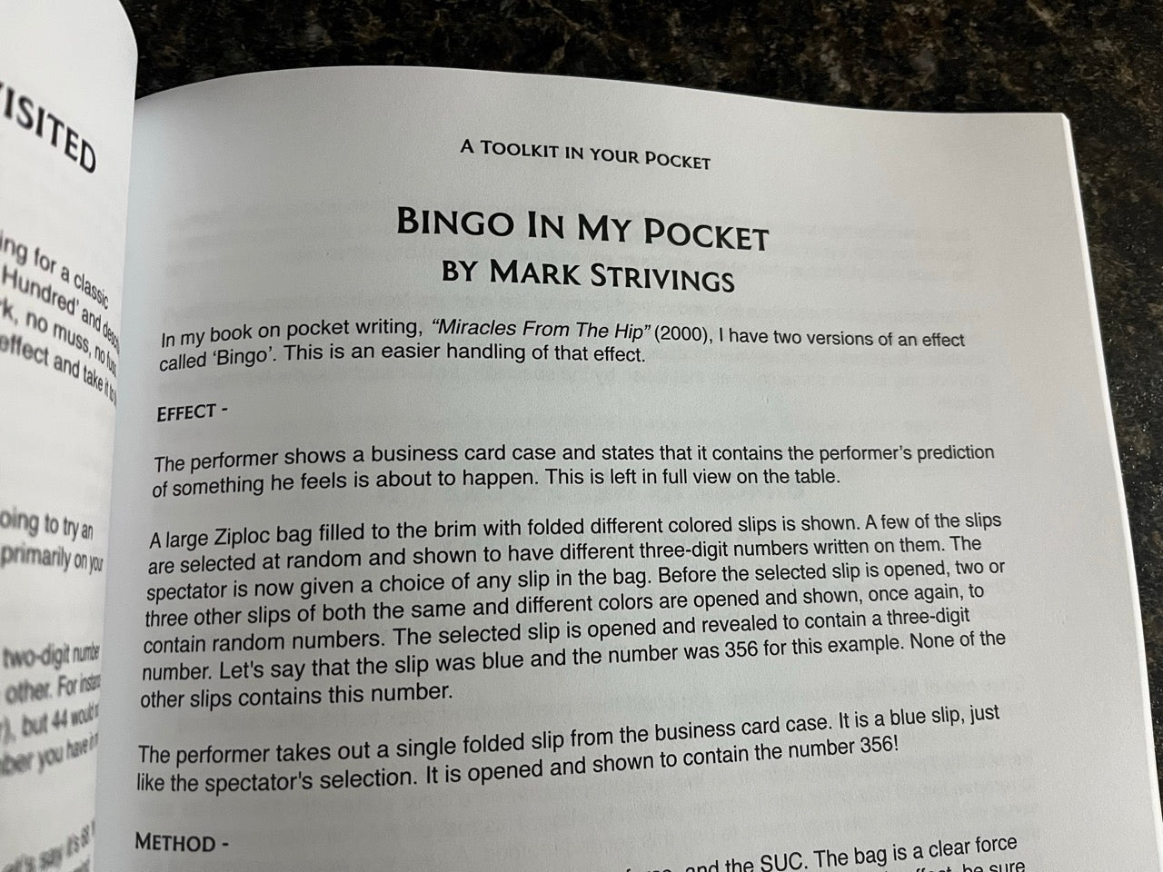 A Toolkit in Your Pocket - Mark Strivings