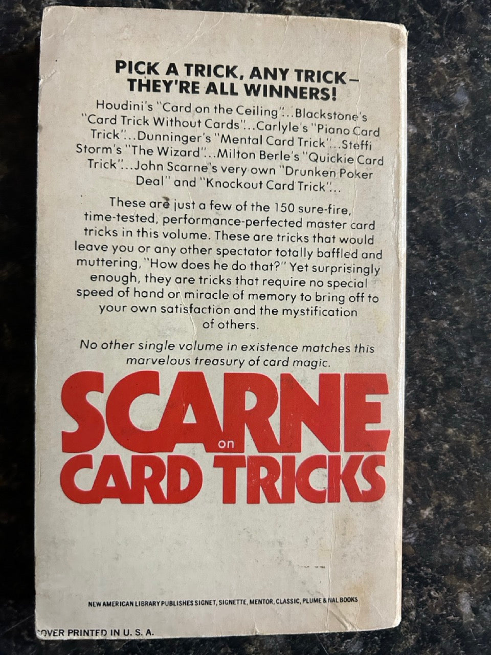 Scarne On Card Tricks - John Scarne (pb)