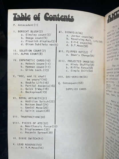 Card Magic Self Spoken - Edward T Hollins