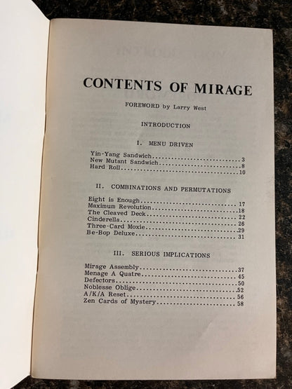 Mirage: Modern Card Magic- John A. Bannon