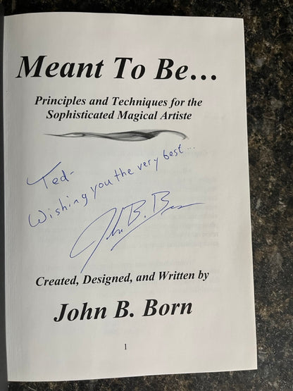 Meant To Be... - John B. Born - SIGNED