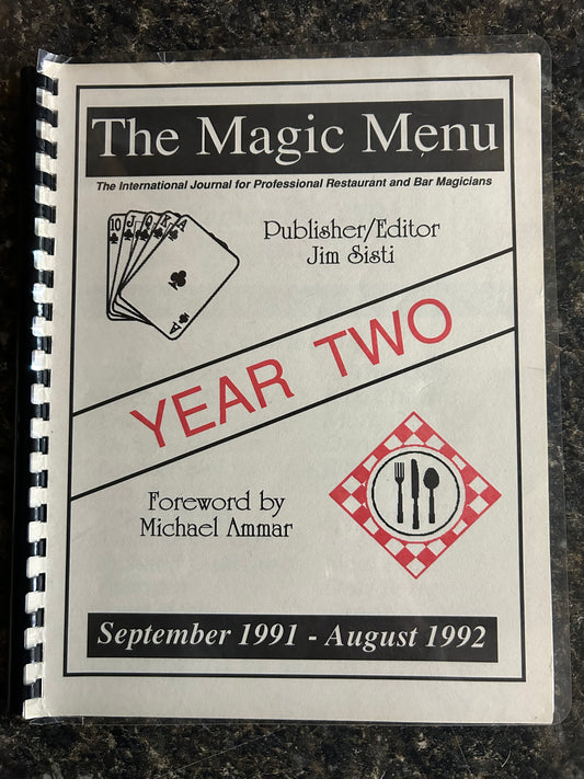 The Magic Menu ( Year Two, Sept 1991- August 1992)- Jim Sisti