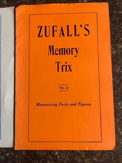 Zufall's Memory Trix #1, #4, #5, #6 - Bernard Zufall