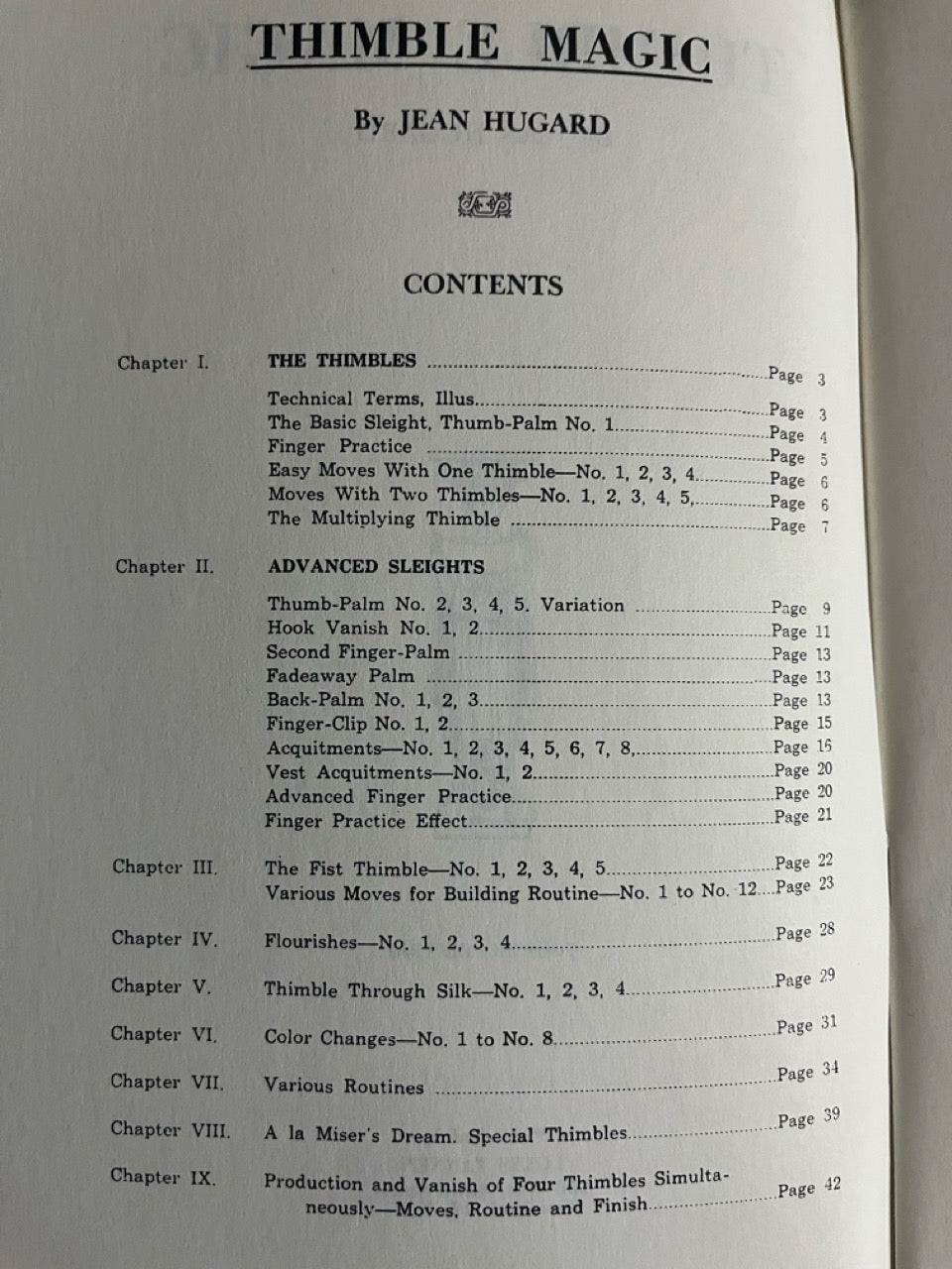 Thimble Magic - Jean Hugard