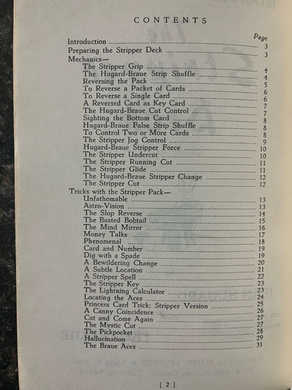 Miracle Methods #1: The Stripper Deck - Hugard & Braue